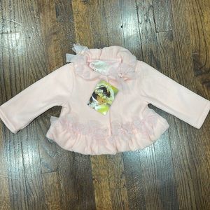 Biscotti toddler Girl pink fleece jacket size 24 months